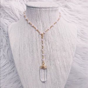 Raw & rebellious crystal necklace